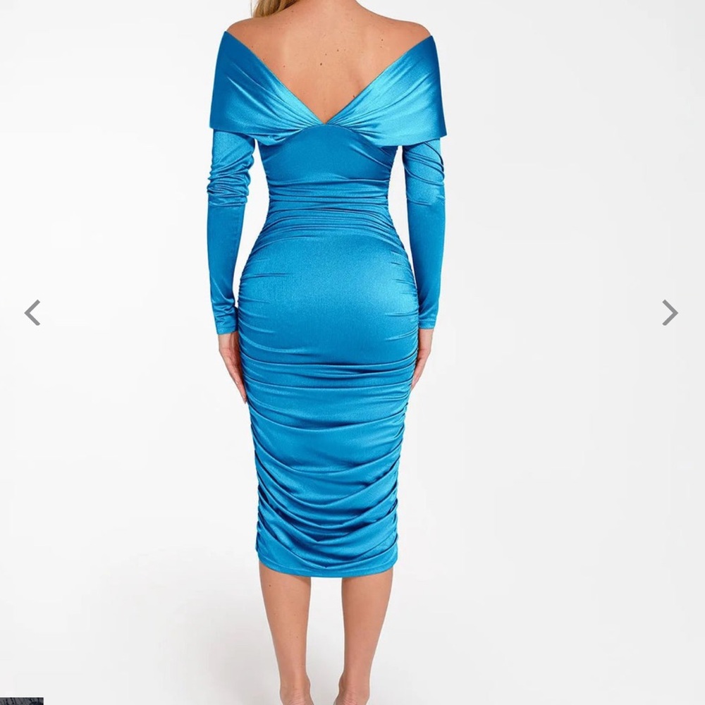 Popilush built in shapewear teal Dress (darker than pictured - Picture 2 of 13